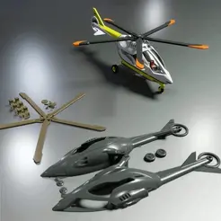 HE-01 520Min.gif HE-01 Helicopter C-3D